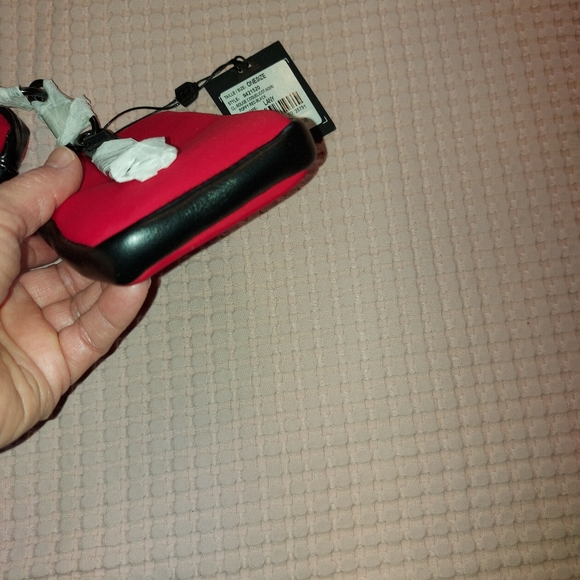 Red and black phone bag with change bag - Picture 6 of 8